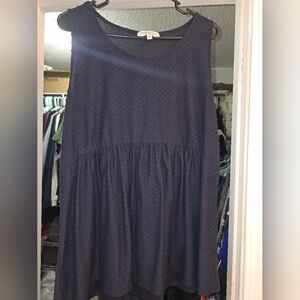 Chic Soul Navy Sleeveless Top